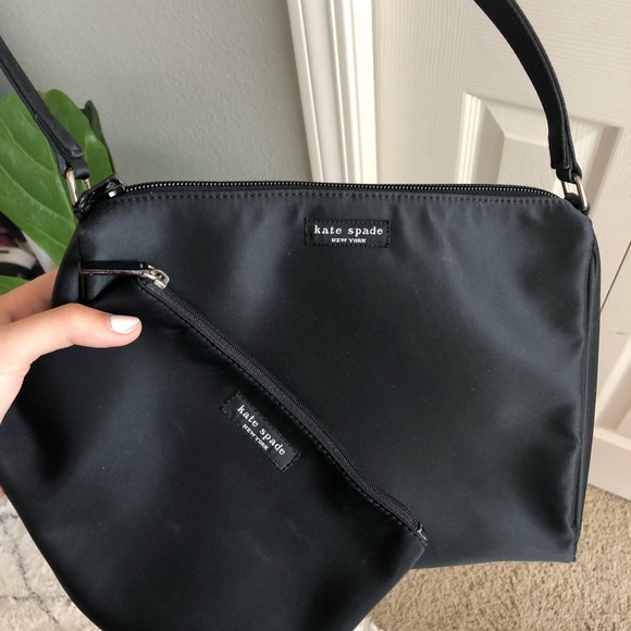 VINTAGE 90s original KATE SPADE purse + makeup bag - Picture 2 of 6